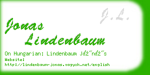 jonas lindenbaum business card